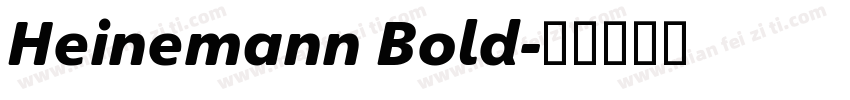 Heinemann Bold字体转换